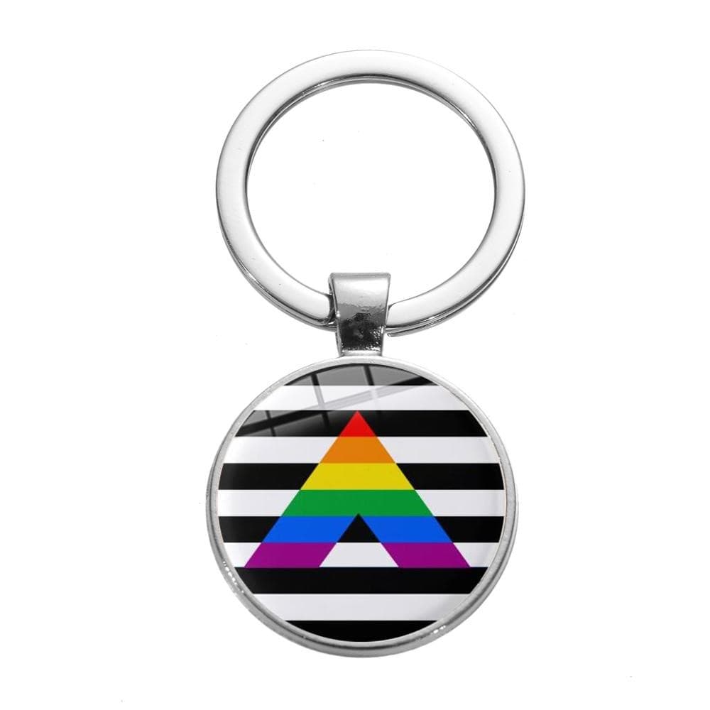 Rainbow Ally Flag Keychain