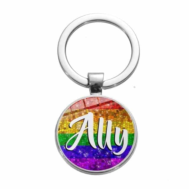 Rainbow Ally Sparkling Keychain