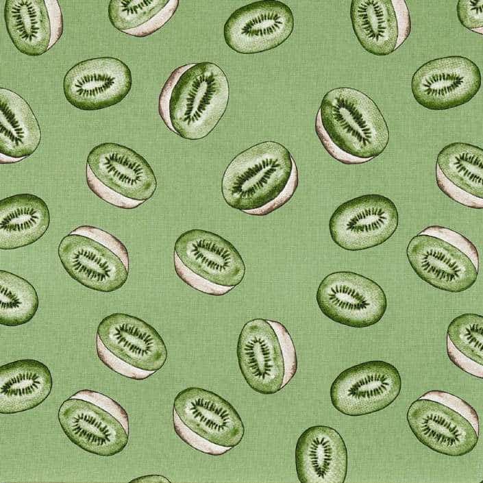 The fabric used to make the Kiwifruit Reusable Mask