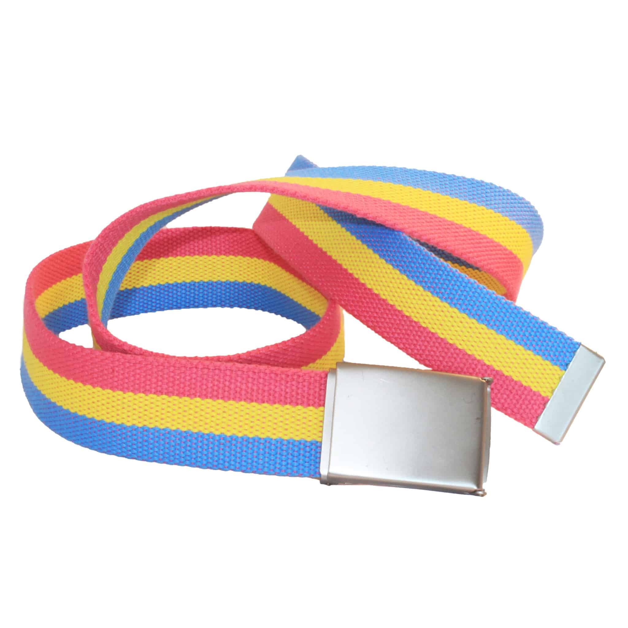 Pansexual pride belt curly