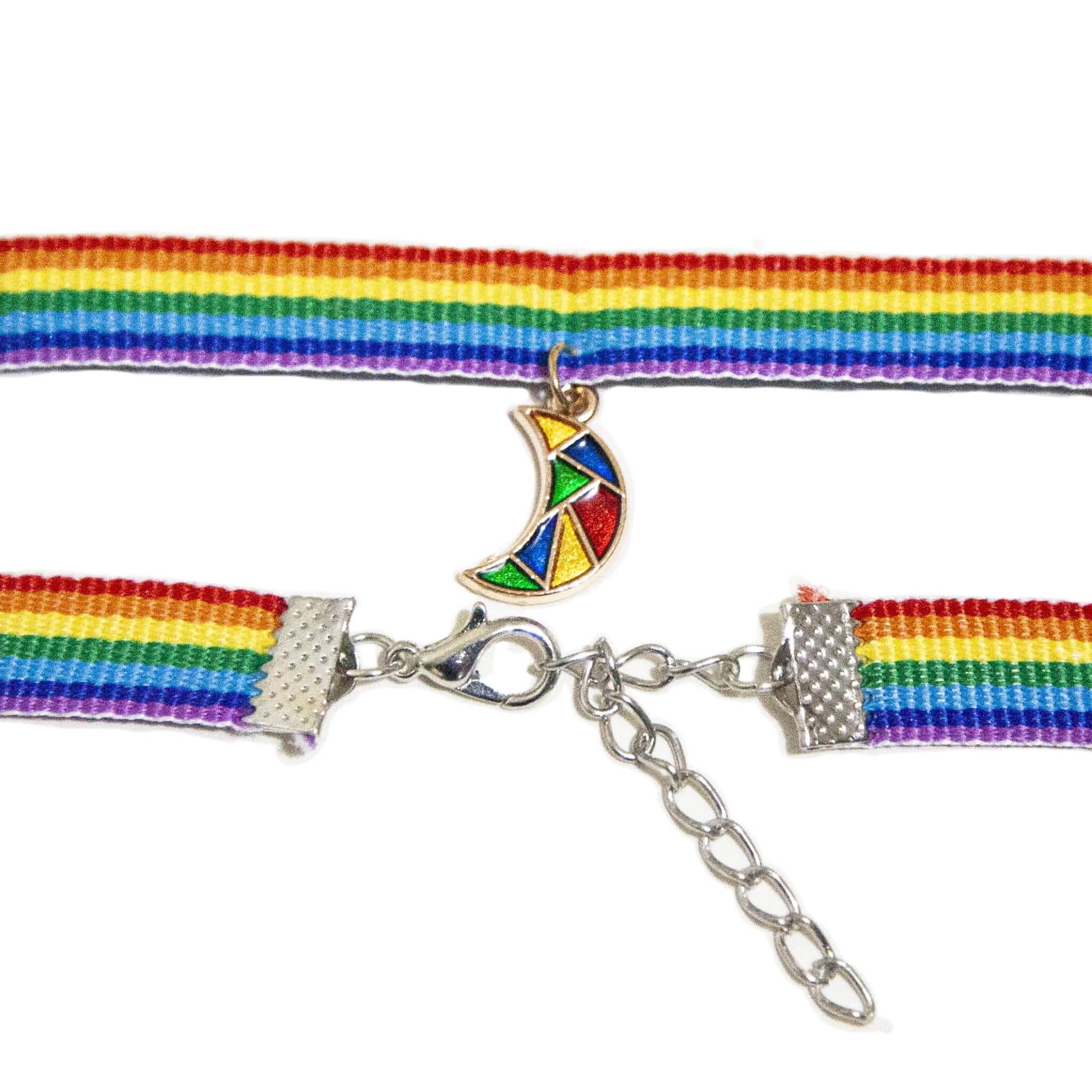 Rainbow Bracelet With Moon