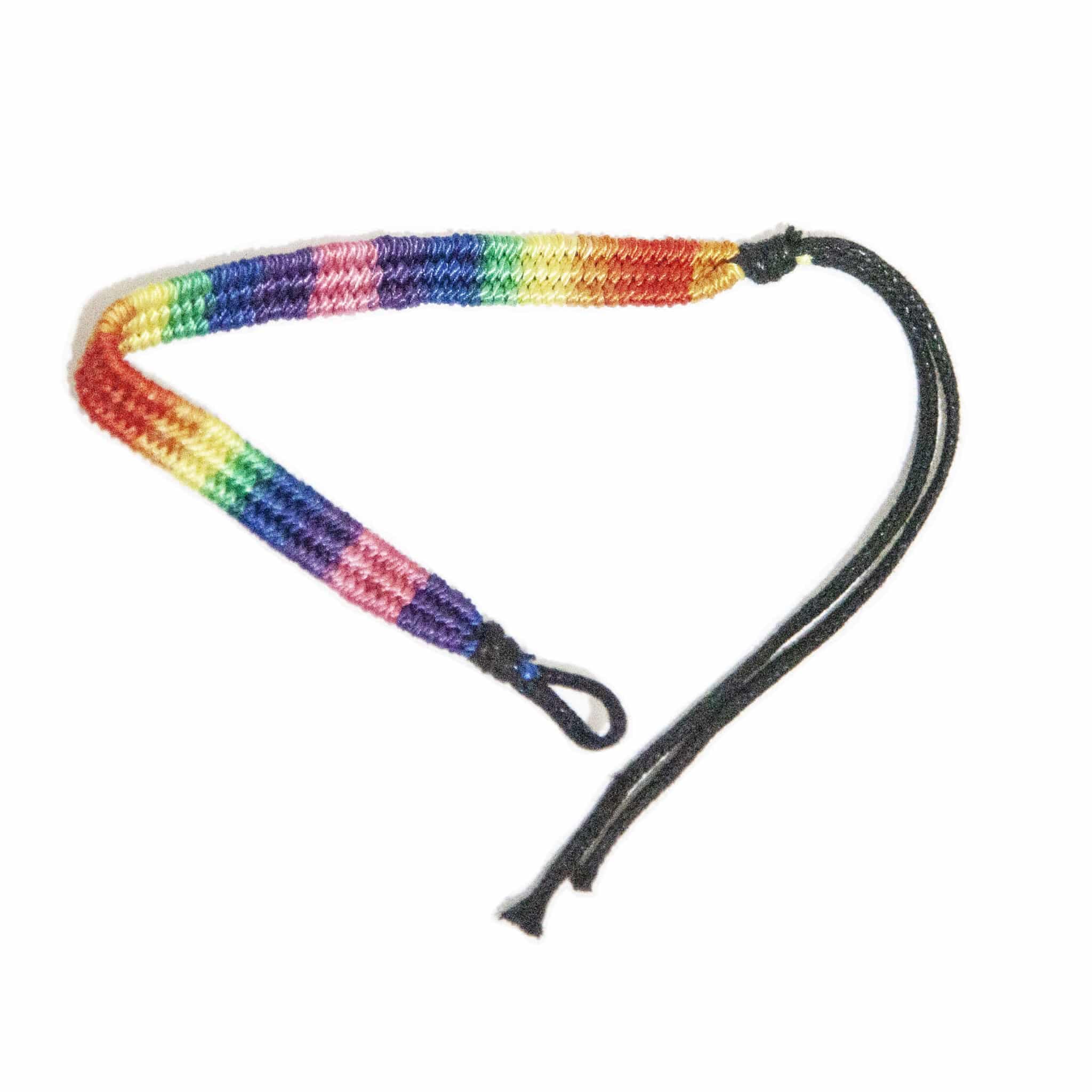 Rainbow Braided String Bracelet