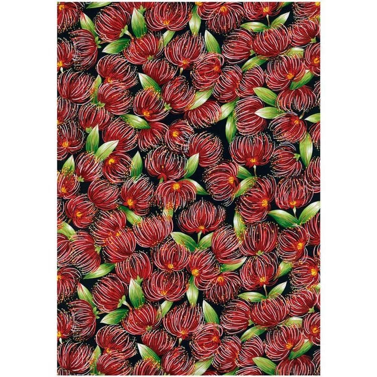 Kiwiana Pohutukawa Blossoms facemask