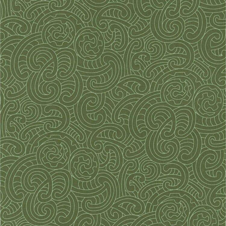 Kiwiana Ponga Koru Fabric