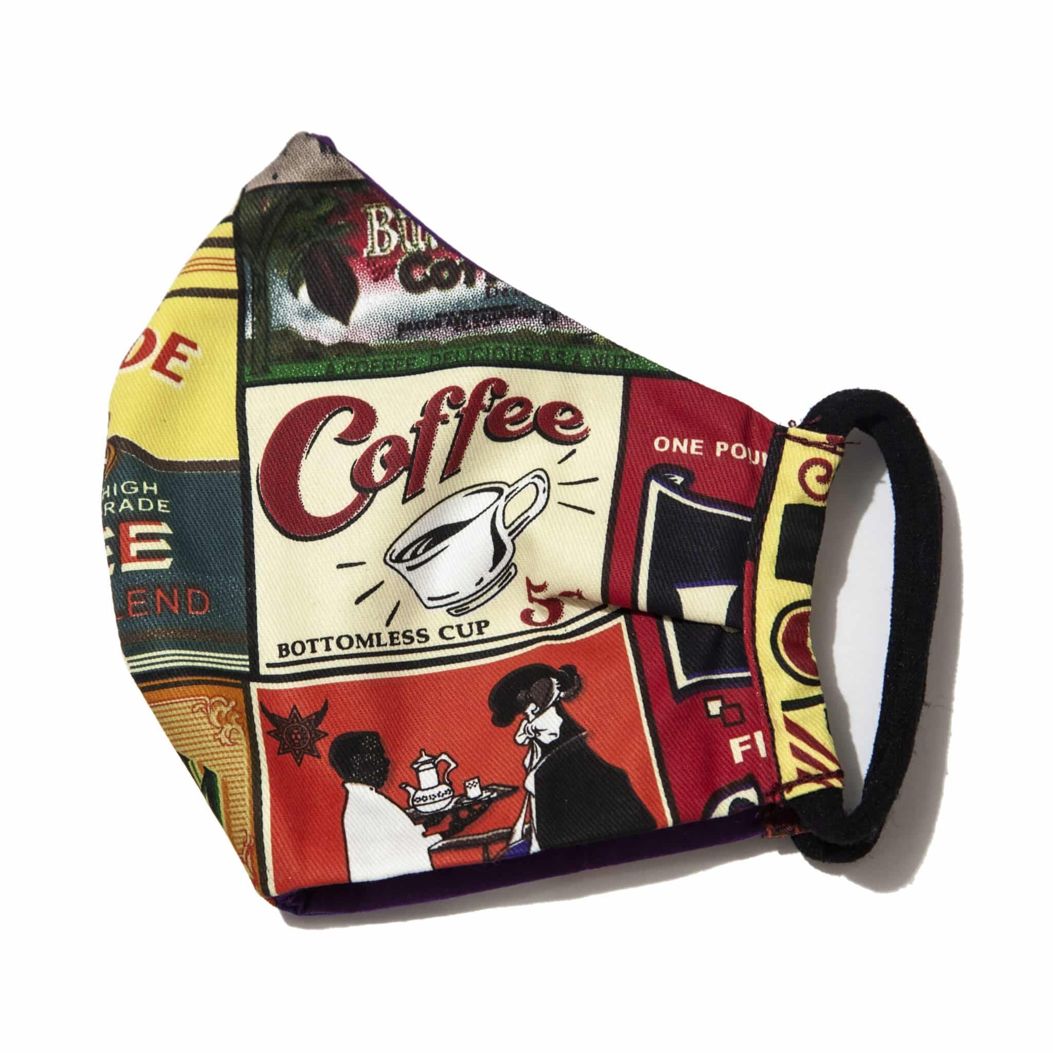 Vintage Coffee Logos Facemask