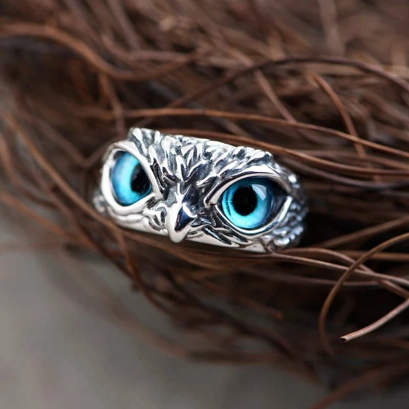 Coloured Owl Eyes Ring thumbnail 2
