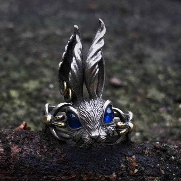 Coloured Rabbit Eyes Ring thumbnail 2