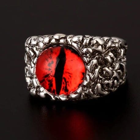 evil eye ring - red