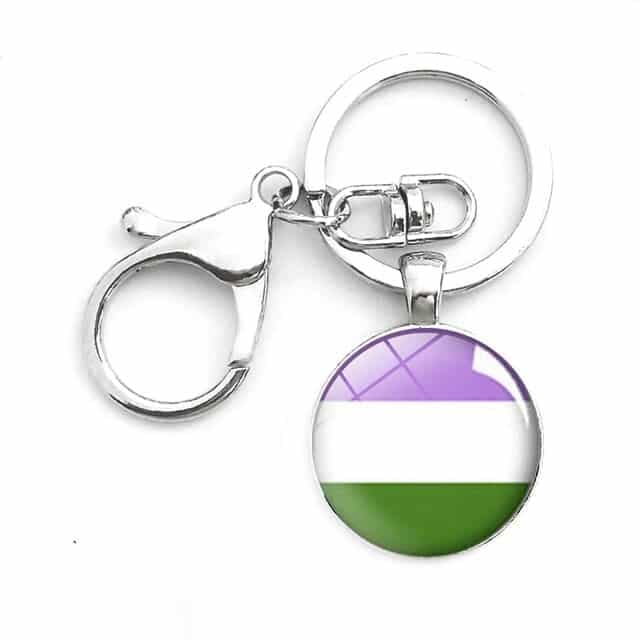 Genderqueer Key Chain