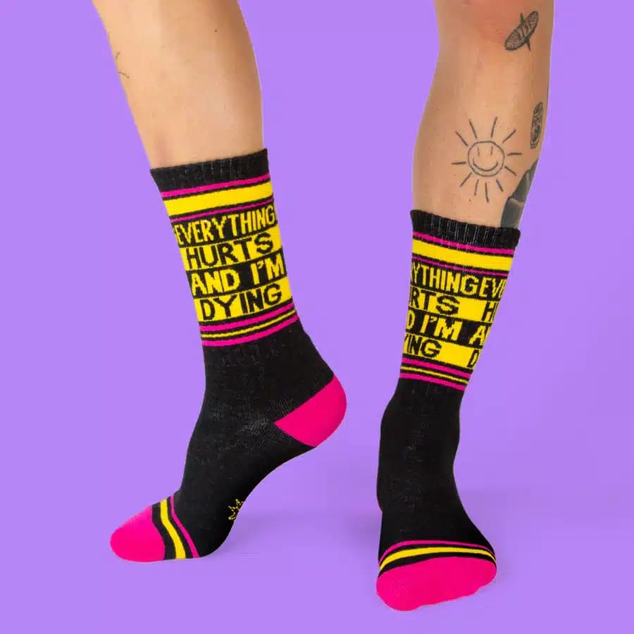 Everything Hurts and I'm Dying Sock thumbnail 7