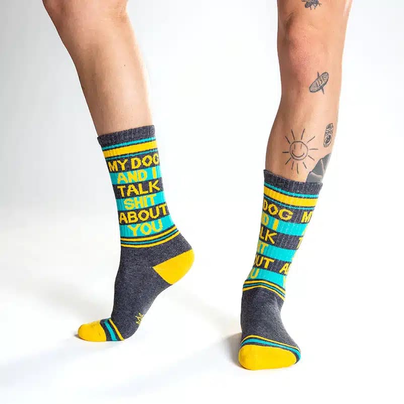 My Dog and I Talk Shit About You Sock thumbnail 2