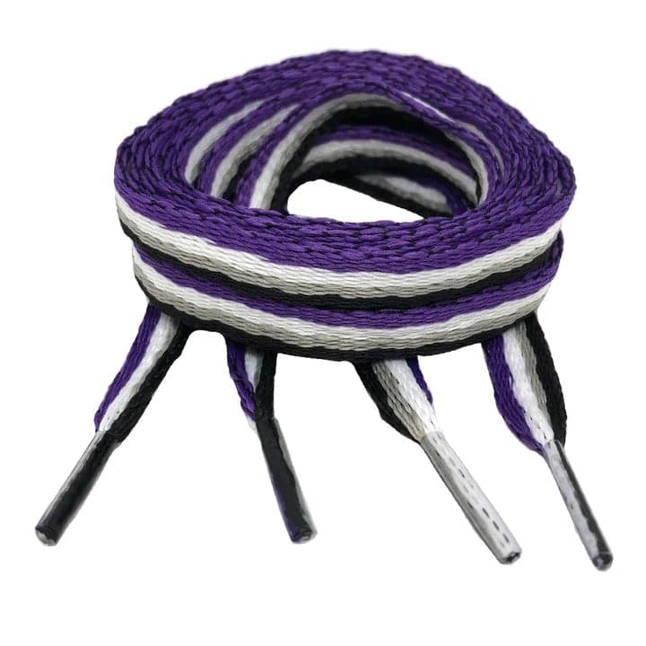 Asexual Flag Shoelaces