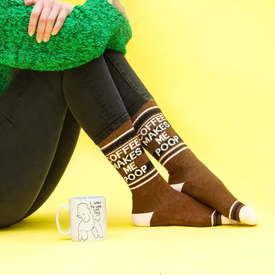 Coffee Makes Me Poop Sock thumbnail 4