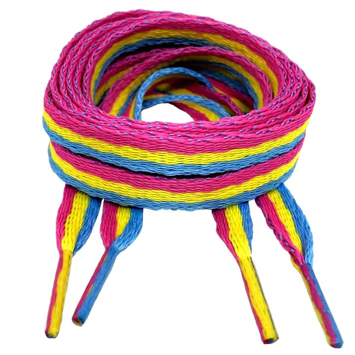 Pansexual Flag Shoelaces