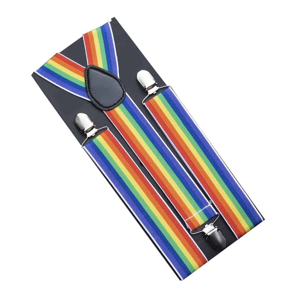 Gay Pride Rainbow Braces
