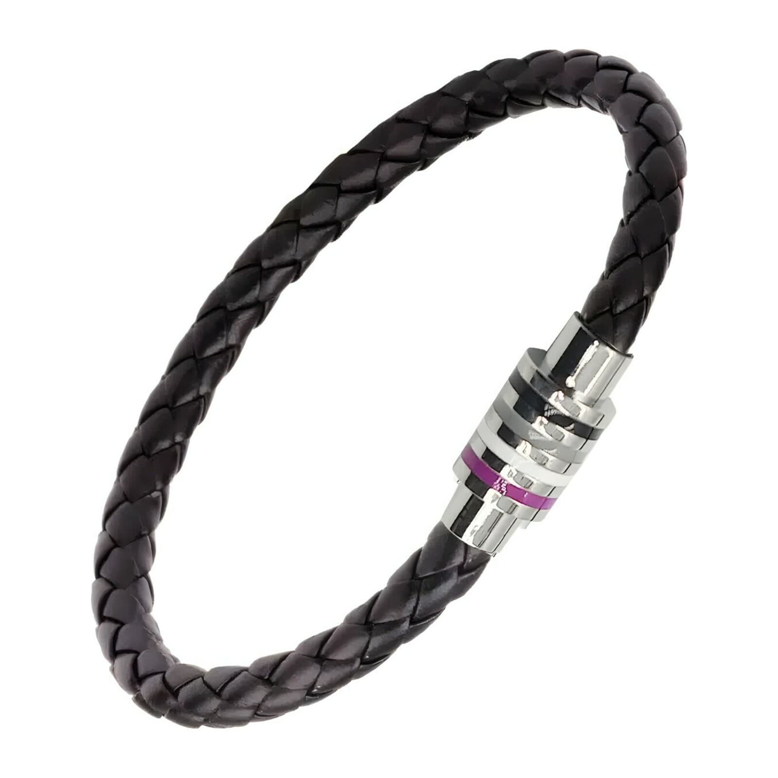 Asexual Flag Braided Bracelet