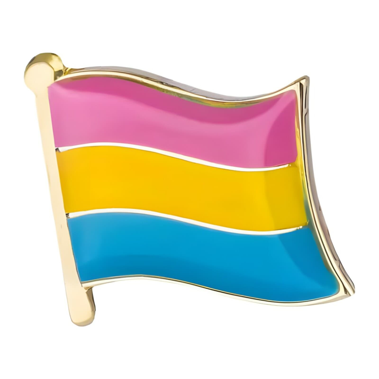 Pansexual Wavy Flag Pride Pin