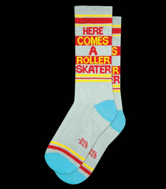 Here Comes A Roller Skater Sock