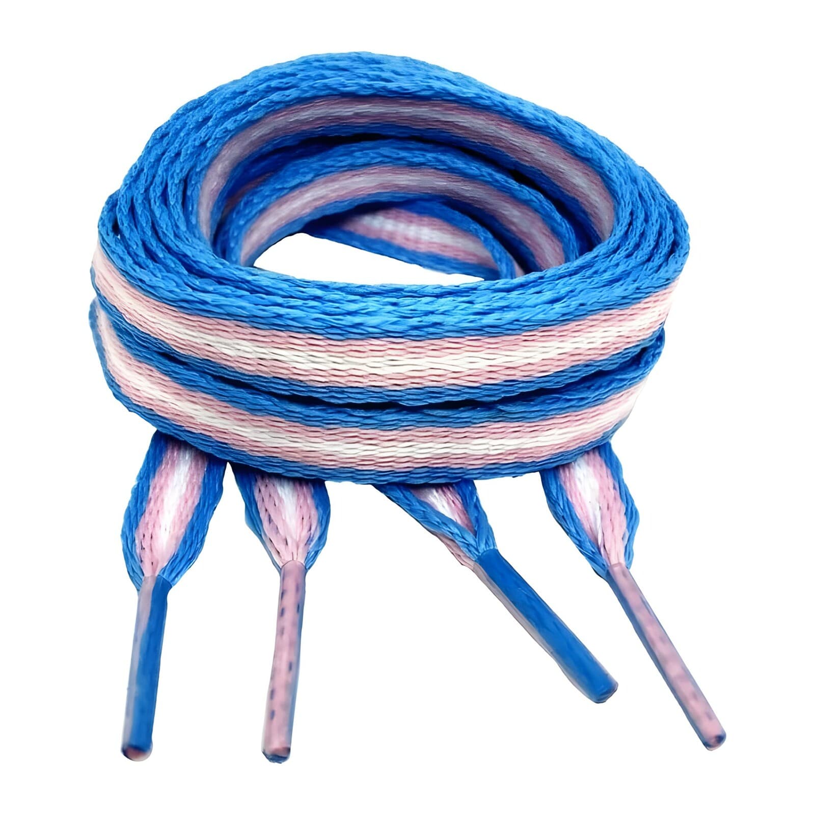 Trans Flag Shoelaces